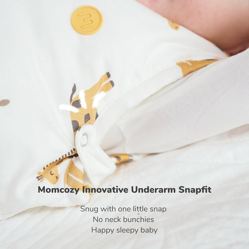 Momcozy 612 1.5 Sleep Sack for Baby Months, TOG Baby Wearable Blanket with Supportive Plush Filling, Two-Way Zipper