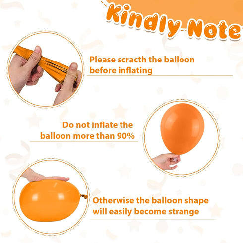 50Pcs 12Inches Construction Balloons, Orange Black Yellow Balloon, Truck Theme Latex Party Balloons for Construction