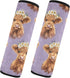Vdsrup Seat Belt Covers 2 Pack Daisy Crowns Baby Highland Cows Car Seat