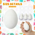 6 Halloscume Pcs Ceramic Chicken Nesting Eggs Easter Fake Chicken Eggs for Nesting Boxes Realistic Crafts for Hens