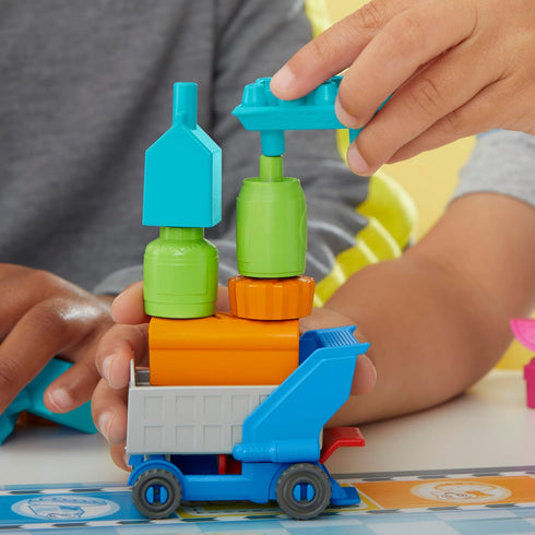 Grocery Go Karts Board Game for Preschoolers and Kids Ages 4+, Building Game with Mini Groceries for 2-4 Players