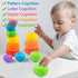 Baby Sensory Toy for Toddlers 1-3, Stacking & Building Blocks Montessori Toys for Gifts 1 2 3 Years Old