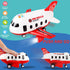 Set 3 4 5 6 Dwi Dowellin Airplane Toys with Fire Truck Cars Toy and Play Mat,Plane with Light Up and Sounds,Birthday