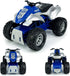2 1 Playset, 3 4 5 6 7 Large ATV Toy with Trailer Speedboat Tow Truck Flatbed Transport Police Motorcycle Toy Vehicle