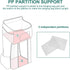 Accmor Hanging Baby Diaper Caddy Organizer, Diaper Stacker for Changing Table, Crib, Playard, Grey