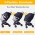 UPF50+ 2-in-1 3D Sunshade Stroller Cover, Stroller Sun Shade with Two-Way Zipper, Universal Breathable Baby Mosquito