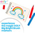 Ooly Thick Washable Markers with Jumbo Grip, Big Bright Brush Tip for Toddlers and Kids