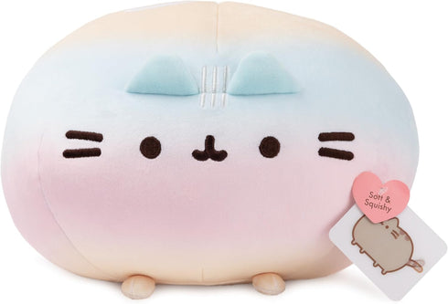 GUND Pusheen Rainbow Round Squisheen Plush, Squishy Stuffed Animal for Ages 8 and Up, 11” Rainbow
