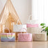 13.5L 15.3"x9.8"x7" Baby Diaper Caddy Organizer, Cotton Rope Diaper Basket, Changing Table Storage Caddy With Removable