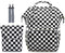 MCWTH Checkered Diaper Bag Backpack Set for Baby Girls Mom, Large Capacity Multi-Function