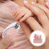 Set Alasum Nail Clipper for Infants, Pink Manicure Clippers with Nail File, Scissors, and Tweezers, Safe Grooming Kit