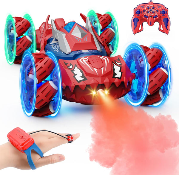Qryselen Remote Control Car Boys Toys: RC Cars 360Flip 2.4Ghz Double Sided 4WD
