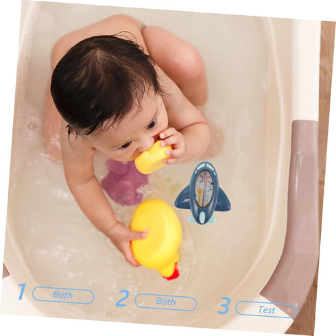Toddmomy Bath Thermometer Accurate Tub Temperature Gauge for Newborns Toddlers Easy Read Display Bath Temperature Toy