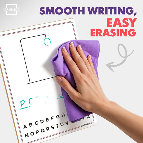 9x12 SCRIBBLEDO Hangman Board Game Dry Erase Double-Sided Whiteboard with Blank Writing Surface Hang Man Games Reusable