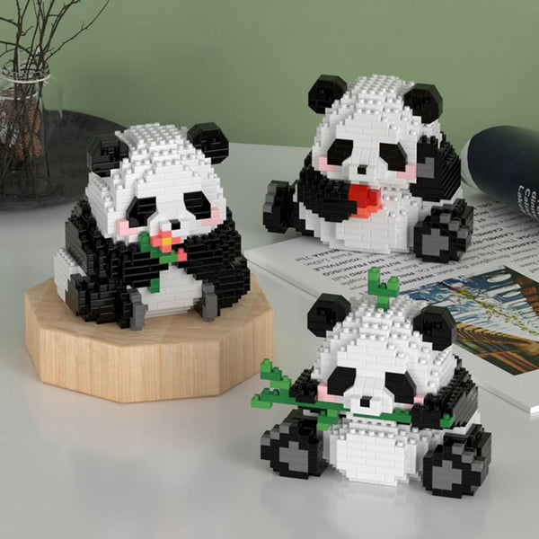 QMEAKMONY Mini Building Blocks Panda Sets, Cute Micro Mini Panda Bricks for Adults, Perfect Party Favors (720 PCS)