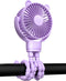 Baby Stroller Fan, Rechargeable Portable Fan with 2000 mAh Battery, 3 Wind Speeds, 360-Degree Rotation, Safe Mini Fan