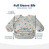 624M) Tiny Twinkle Long Sleeve Bib for Babies & Toddlers | Waterproof Smock Bib for Eating | Machine Washable
