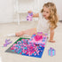 Reenwee Children's Building Bricks Set, 1000 Pieces Assorted Colors, 10" x 10" Square Base Plates, Compatible with