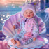 BABESIDE Mermaid Baby Doll Girl-17inch Realistic Soft Baby Dolls with Sparkling Mermaid