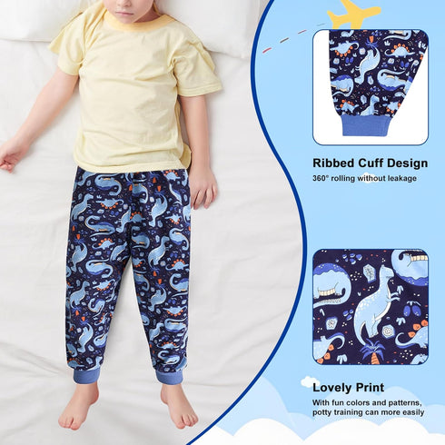 2 Packs MOEMOE BABY Leakproof Diaper Pants for Potty Training Nighttime Diaper Shorts for Toddler Boys and Girls
