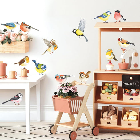 DECOWALL DS2-8038 Little Birds Kids Wall Stickers, Peel and Stick Removable Wall Decals for Kids Nursery Bedroom (Small)