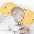 YYZZH 4 Pack 100% Cute Bee On Honey Yellow Honeycomb Muslin Burp Cloths for Baby Cotton Baby Washcloths Bibs for Boy