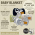 28"x40" L+L USA Checkered Baby Blanket - DreamSoft Knit Throw for Crib, Stroller or Car Seat - Soft Blanket/Newborn