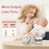 ABP-1506, 3 9 21/24mm Wearable Breast Pump Strong Suction Hand Free Double Electric Breast Pumps with Modes & Levels