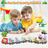 11 Magnetic Wooden Dinosaur Train Set, Montessori Educational Toys for Toddlers, Birthday Gifts for Kids