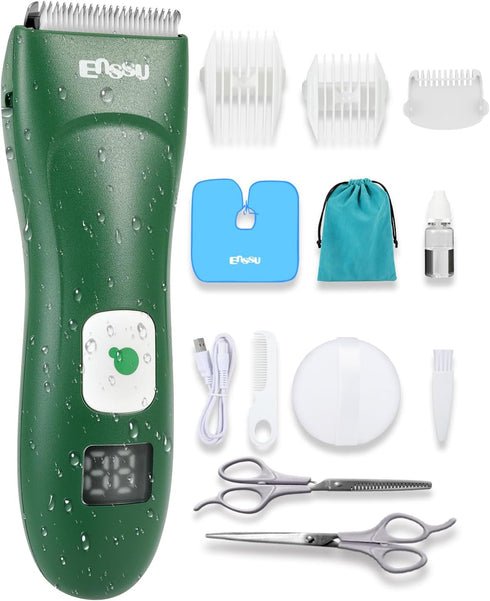 ENSSU Baby Hair Clippers, Cordless Hair Clipper for Kids with LED Display,