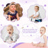 (2pack:Lavender 2) Pacifier Clip for Boys Girls Floral Daisy Macrame Baby Paci Clip Pacifier Holder Leash Boho Wooden