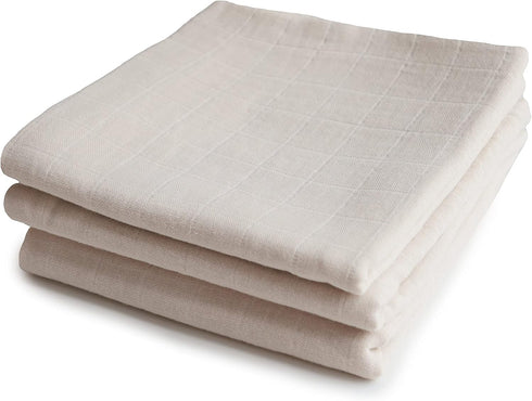 mushie Muslin Baby Cloths | 100% Organic Cotton | 23.5" x 23.5"
