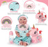 BABESIDE 8 Pcs Reborn Baby Doll Clothes - Includes Bassinet for 17-22 Inch Dolls, Baby Doll Accessories Set