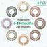 Filtbaird 8 Closet Closet Pcs Baby Dividers for Clothes, Round Baby Clothes Organizer, Baby Organizer with Clear Size