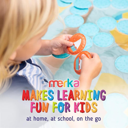 30-Pack, 2.25-Inch merka Bath Toys Flash Cards - EVA Foam, Multicolor - Baby Bath Toys & Memory Matching Game & Bathtub