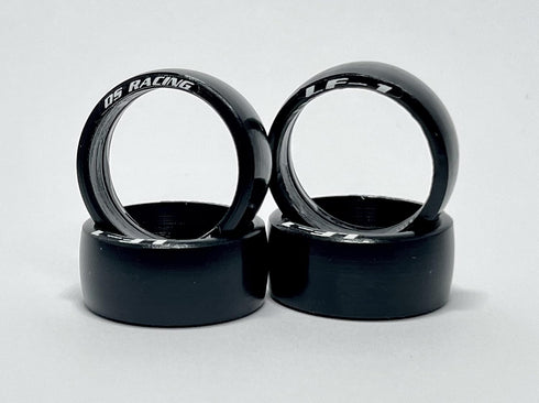 MI-LF1 4-Piece Drift Tires Set for Kyosho Mini-Z AWD MA020 RC 1/24 1/28 Mini-Q DRZ GLD (20mm Diameter)