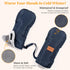 Zooawa Stroller Gloves, Universal Stroller Hand Muff with Warm Polar Fleece, Baby Stroller Gloves with Hook and Loop