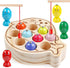 Magnetic Wooden Fishing Game Toys, Toddler Montessori Puzzle for Boys Girls Ages 3+, Educational Activities
