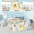 Clastyle Vine Woodland Animal Baby Basket, Toddler Gift Toy Chest Box, Nursery Room Decor Organizer