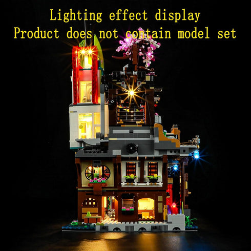 LED Light Kit for NINJAGO City Markets — Compatible with NINJAGO 71799 Model Set (Model Set Not Included)