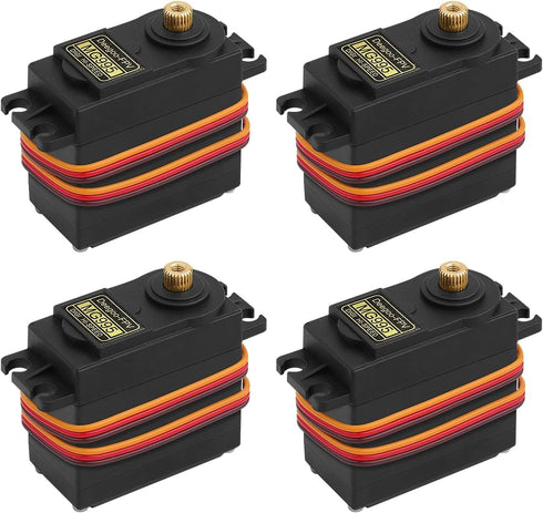 Deegoo-FPV 4-Pack Servo Motor MG995 Control Angle180 Metal Gear Servo 13KG Digital High