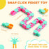 60 Packs Sotiff Wacky Track Fidget Toy Fidget Links Colorful Snake Toy Gift for Kids Adult Autism Stress Relief Therapy