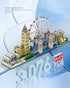Set (3076 dOvOb Architecture London Skyline Collection Micro Mini Blocks Model Kit and Gift for Kids and Adults Pieces)