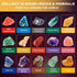 PIBEX Gemstone Dig Kit, 3-IN-1 Solar System Excavating Set, 15 Genuine Rocks & Minerals, STEM Project Toy Gift for Kids