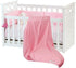 Pink Baby Receiving Blanket for Girls, Soft Blanket, All Jersey Knit Cotton, 35 x 35 inches