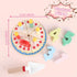 Wooden Cutting Birthday Cake Toys, Fake Cake Toy with Candles and Numbers, Montessori Tea Party Learning Toys