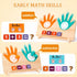 LXDHSRTA 3+ Counting Montessori Math & Spelling Learning Toys for Kids Years -Wooden Number Blocks, ABC Letter Matching