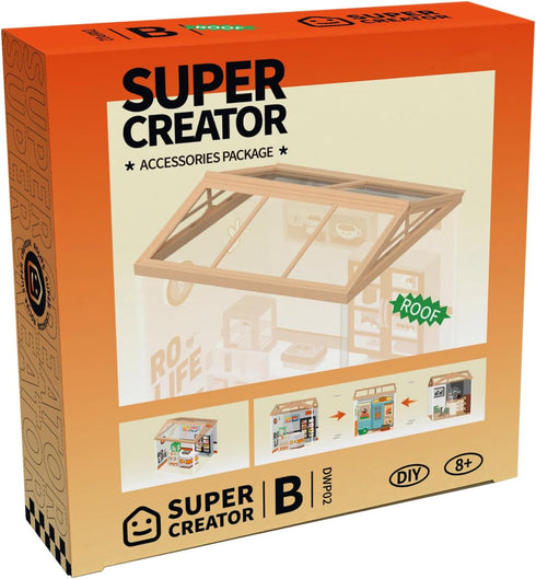 ROBOTIME Dust Proof Roof for Super Creator Super Store