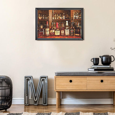Whiskey - 1000 Pieces Jigsaw Puzzle for Adults, Premium Quality Recycled Material, Intense Colors