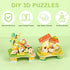 LOMIMOS 3D Cartoon Puzzles for Kids, 6 House Building Kit Creative DIY Jigsaw Toys for Art Crafts Birthday Party Favors